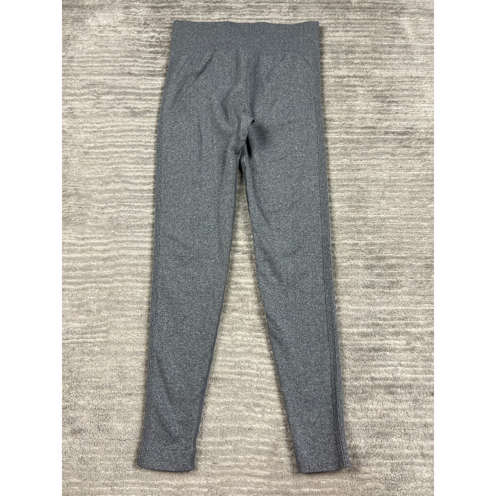 OQQ Leggings Womens S Grey Heather Seamless Scrunch Butt High Waist Activewear